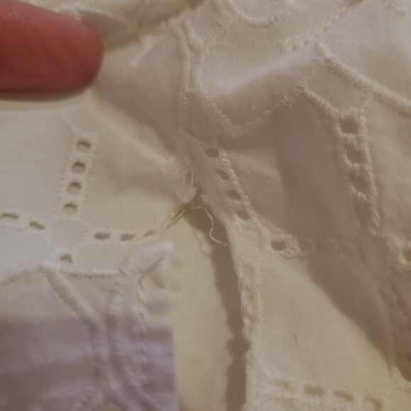 Madewell white Eyelet Tiered Midi sleeveless Dress - Picture 13 of 13